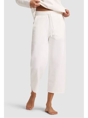 Cozy Earth Organic Cotton Chelsea Cropped Pant in Bone Size M ~ NWT